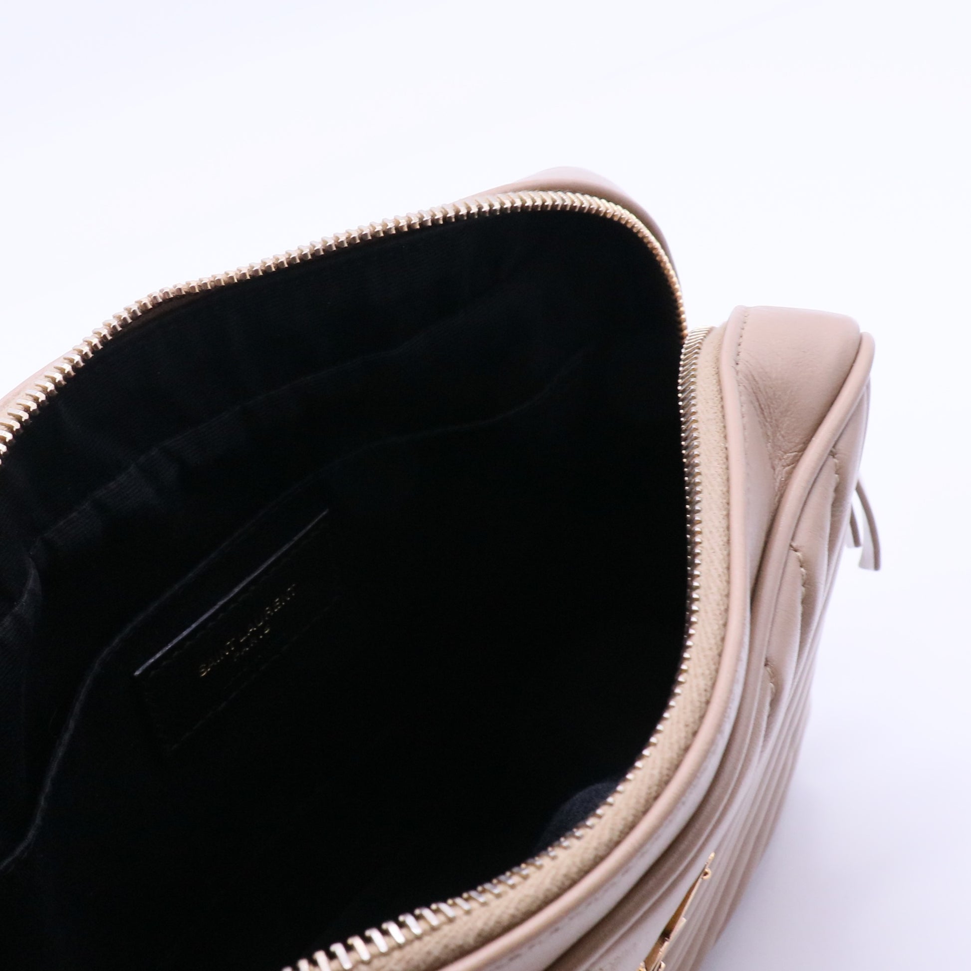 Calfskin Matelasse Monogram Lou Camera Bag Washed Light