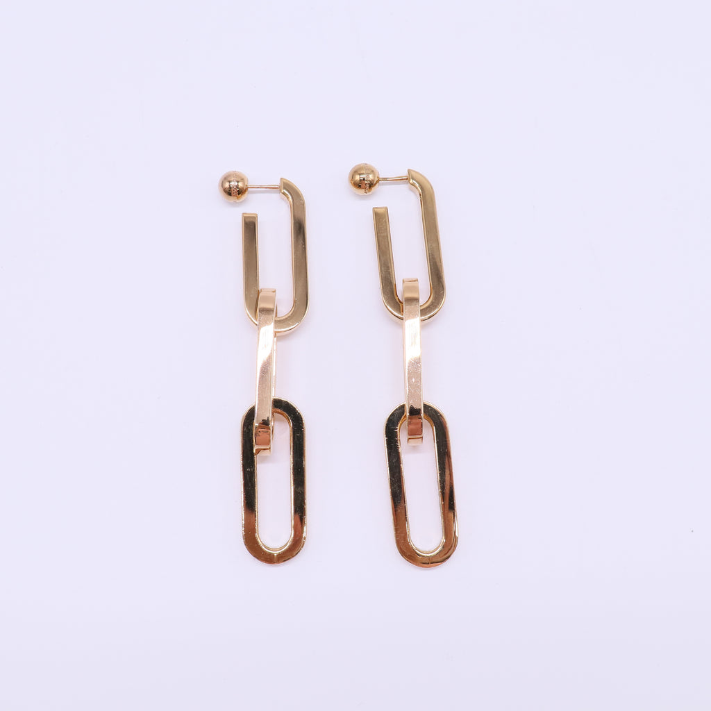 Burberry Chain Link Drop Earrings twins W21676