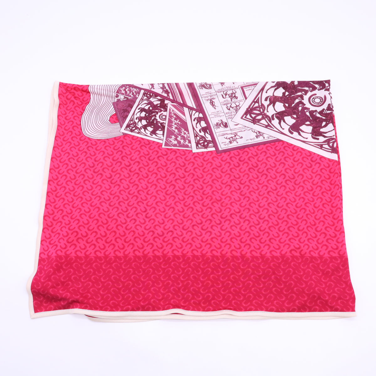Hermès "À Cheval sur mon Carré" Silk Scarf W23188