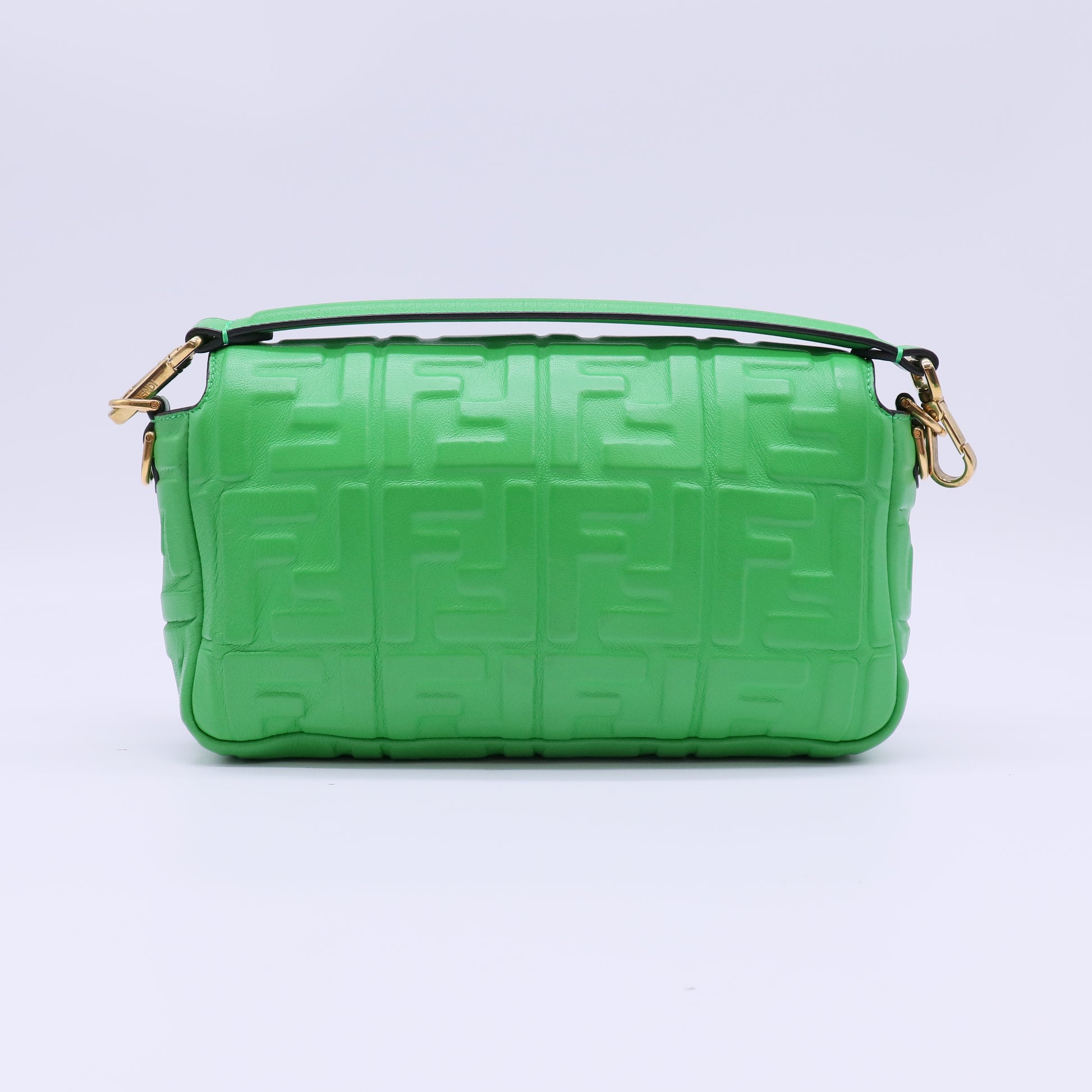 Baguette NM Bag Zucca Embossed Leather Medium Twins B22614