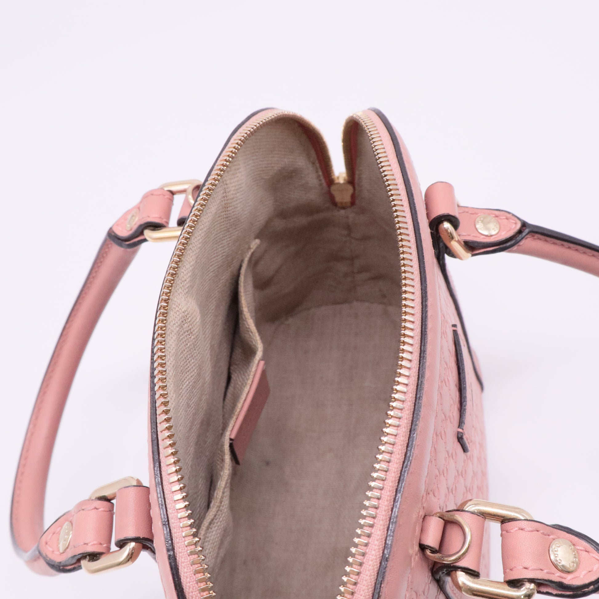 Convertible Dome Satchel Microguccissima Leather Mini