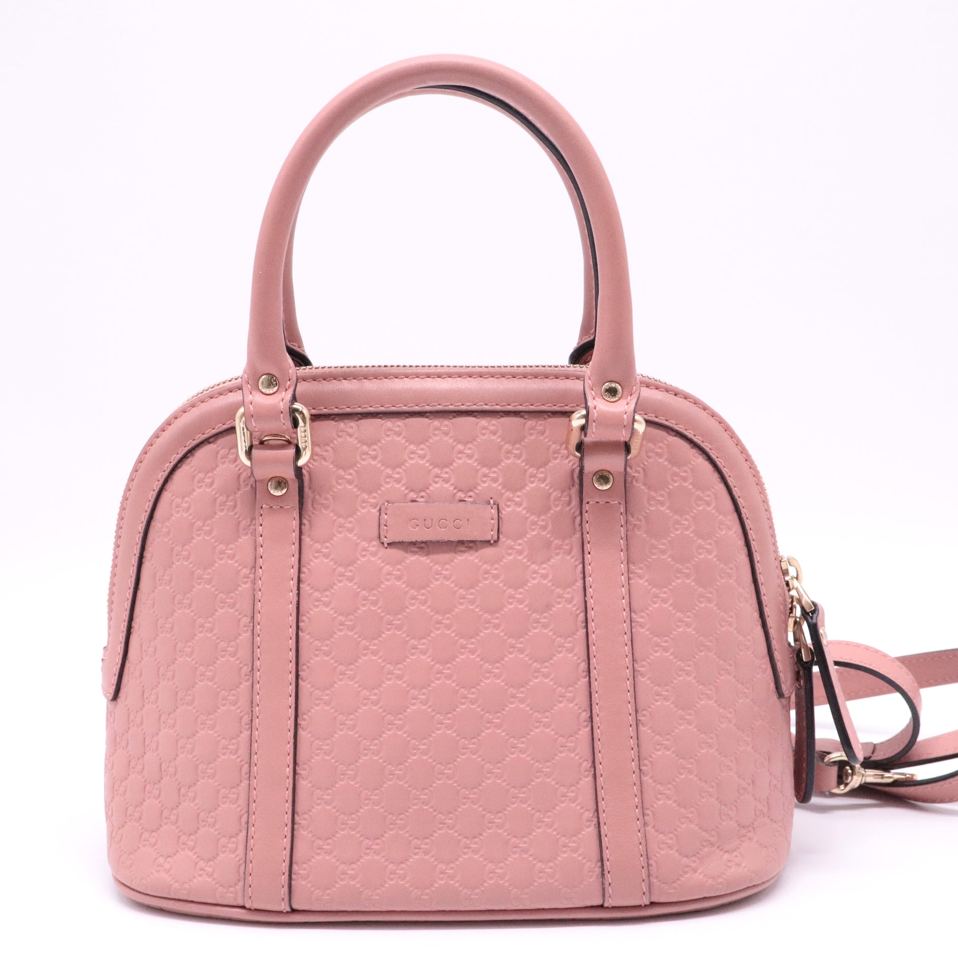 Convertible Dome Satchel Microguccissima Leather Mini
