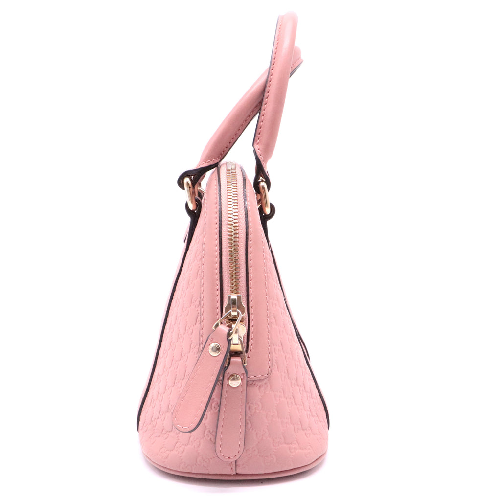 Convertible Dome Satchel Microguccissima Leather Mini