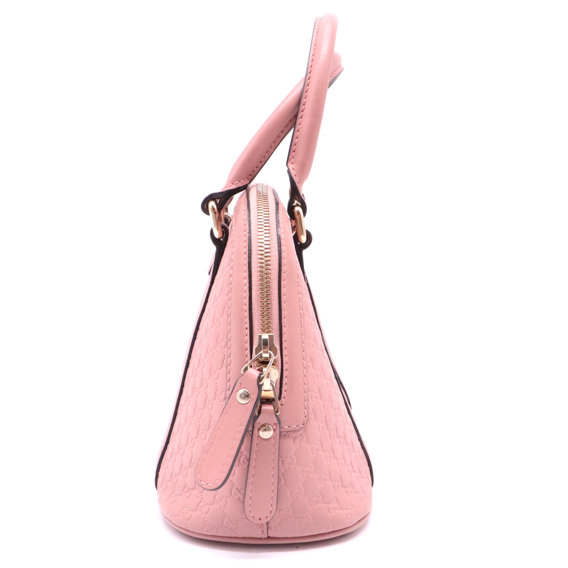Convertible Dome Satchel Microguccissima Leather Mini