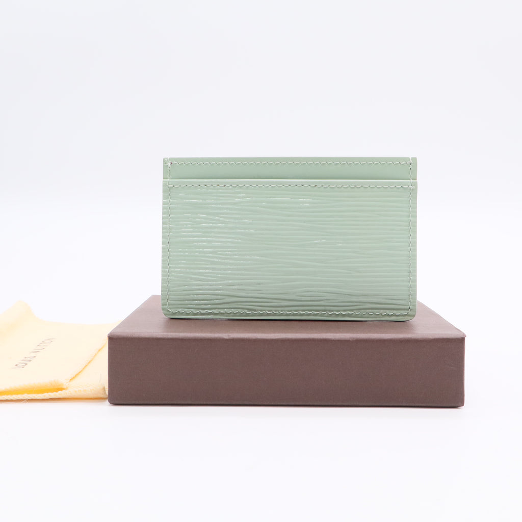 Louis Vuitton Amande Electric Epi Leather Card Holder Twins