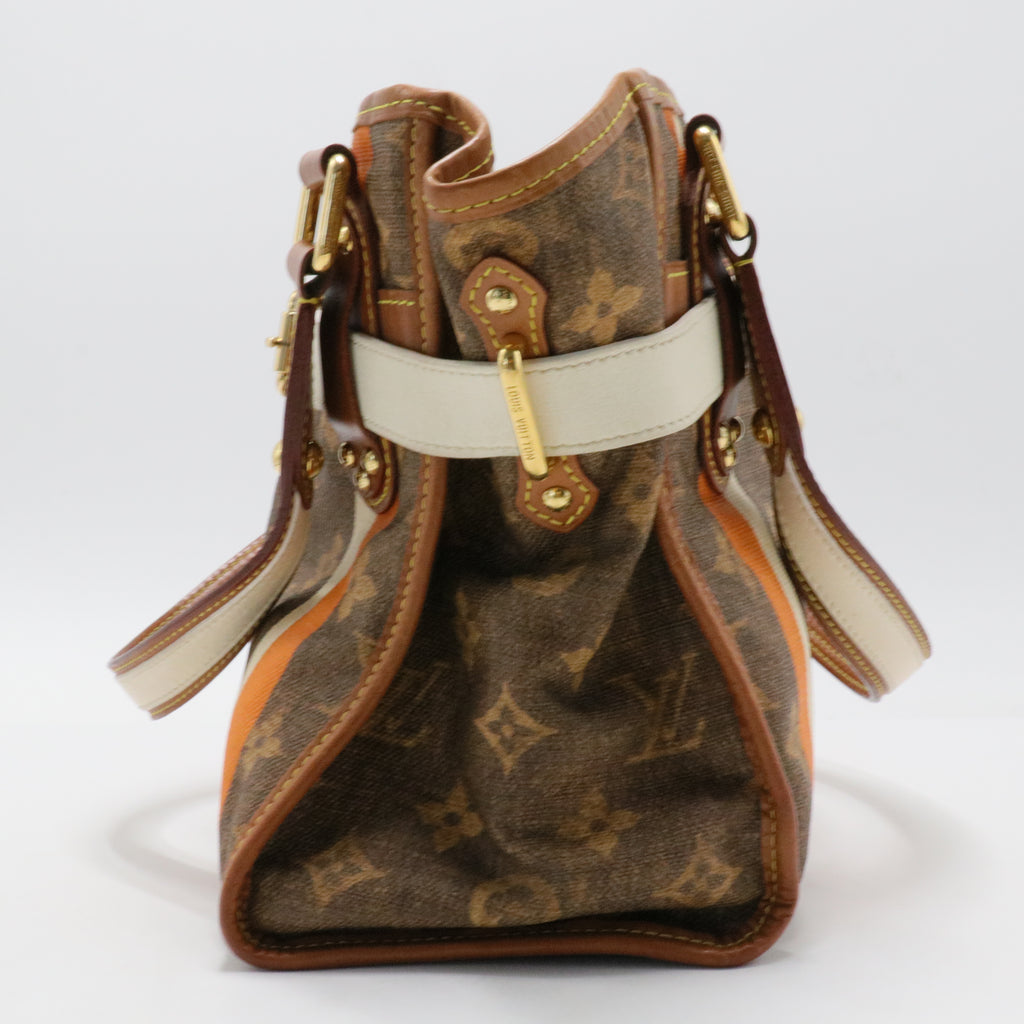 Tisse Sac Handbag Limited Edition Monogram Canvas Rayures PM