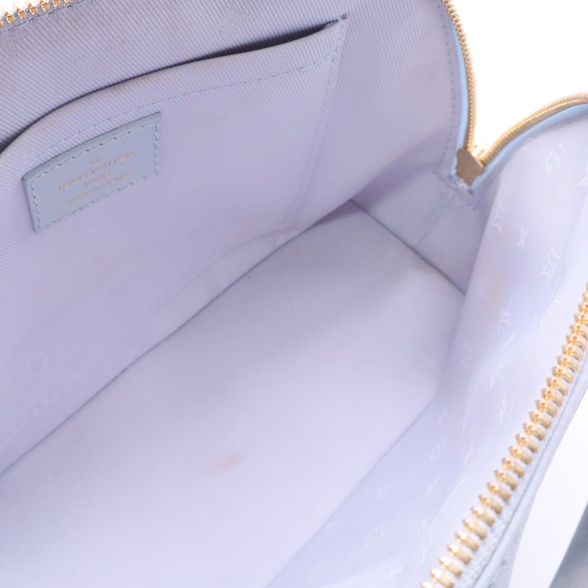 Calfskin Bubblegram Alma BB Ice Blue J2180 twins