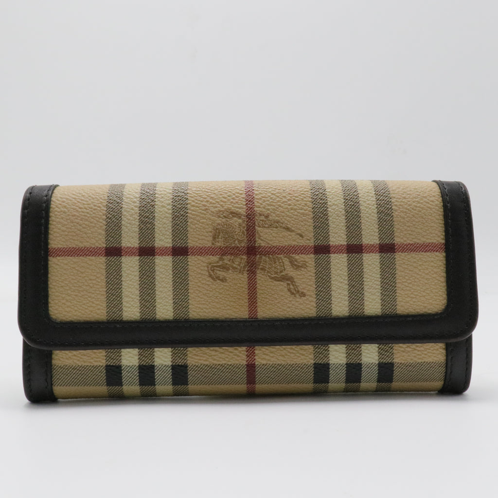 Plaid Print Continental Wallet
