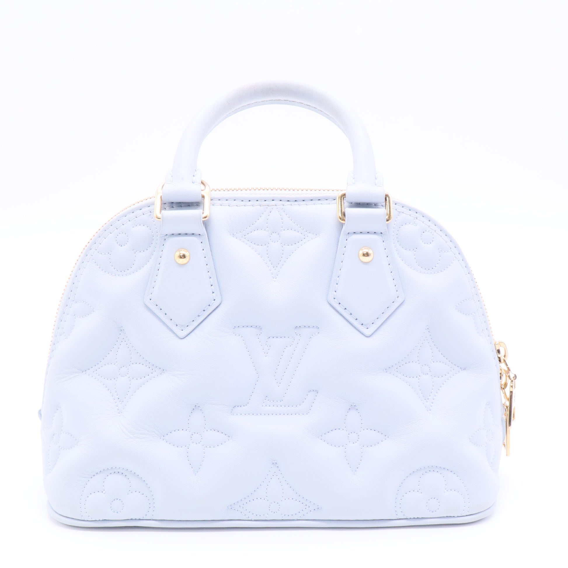 Calfskin Bubblegram Alma BB Ice Blue J2180 twins