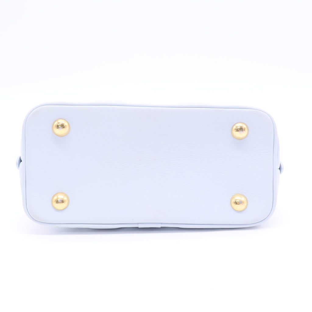 Calfskin Bubblegram Alma BB Ice Blue J2180 twins