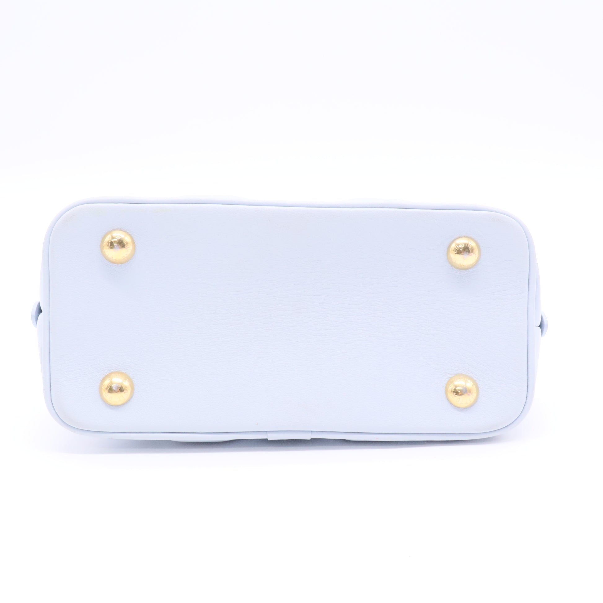Calfskin Bubblegram Alma BB Ice Blue J2180 twins