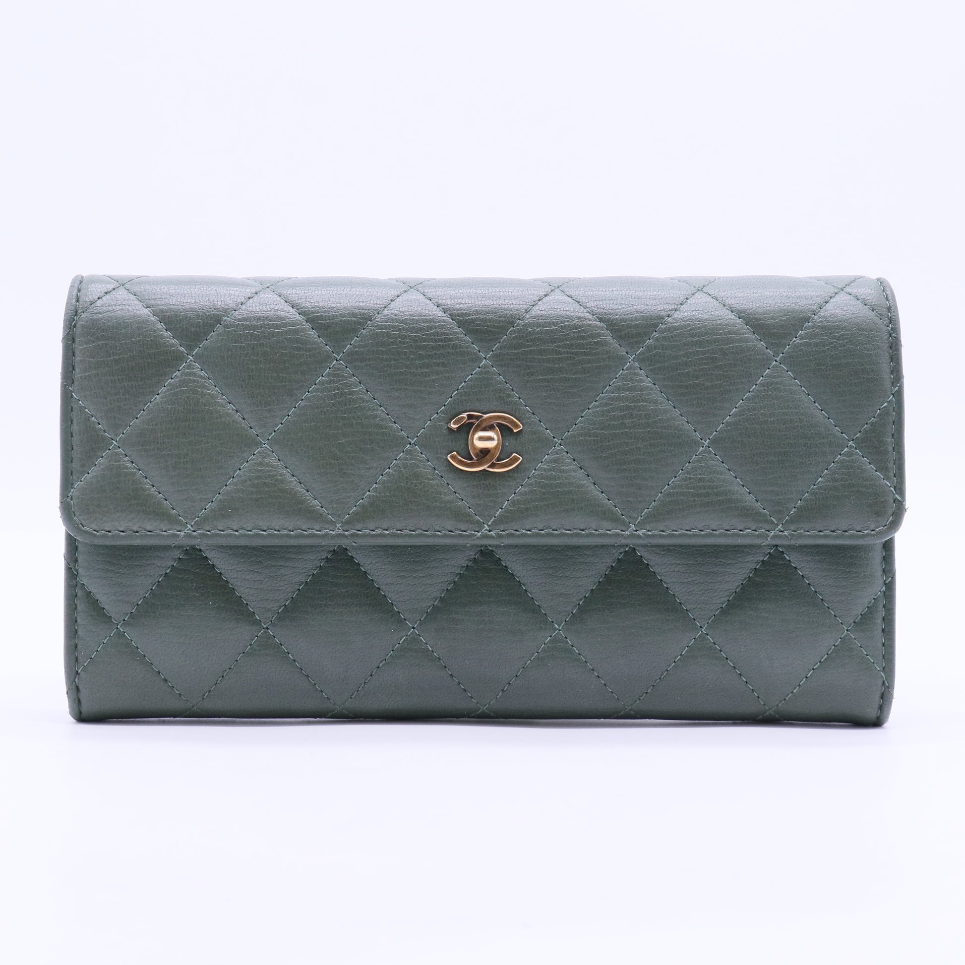 Green  Continental Wallet
