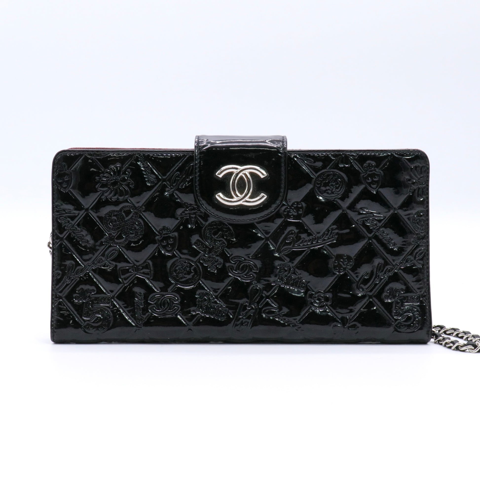 Black Patent Iconic Mini Crossbody Bag Twins