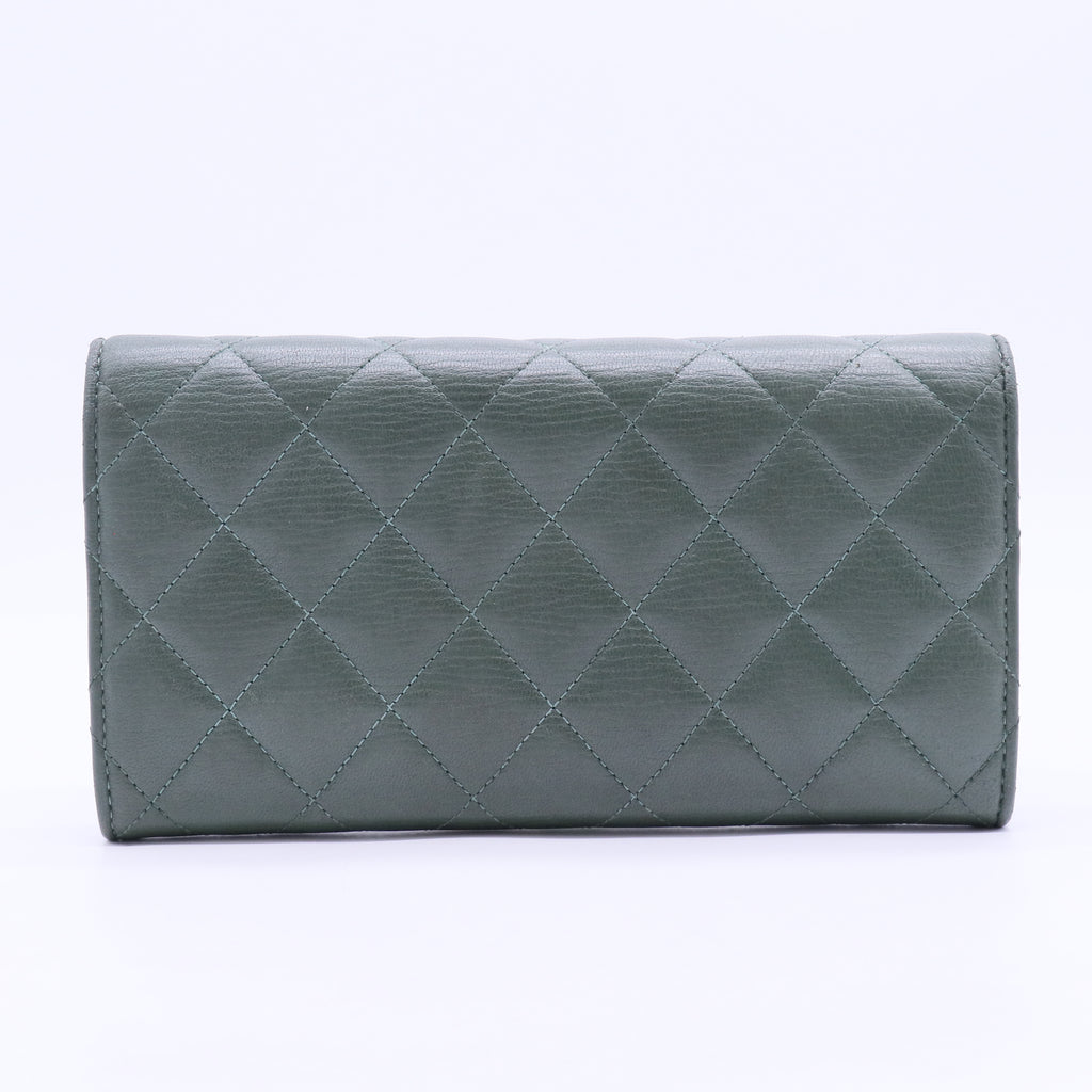 Green  Continental Wallet