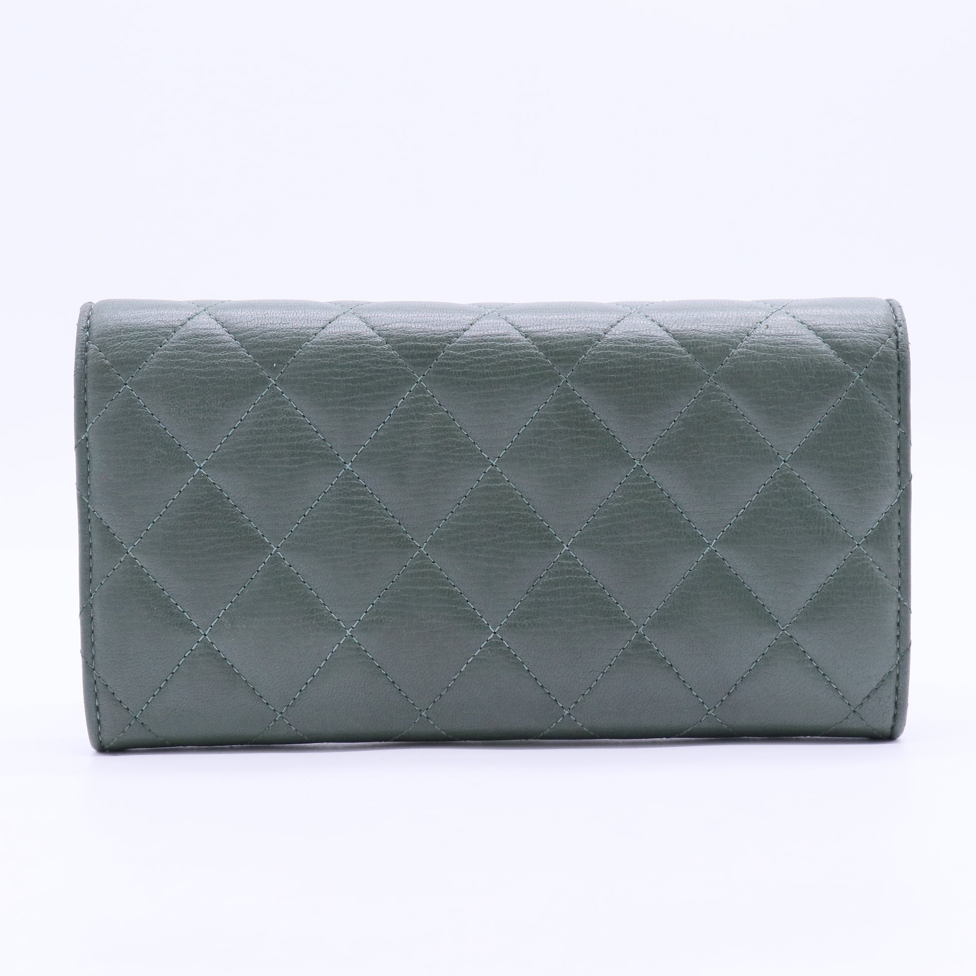 Green  Continental Wallet