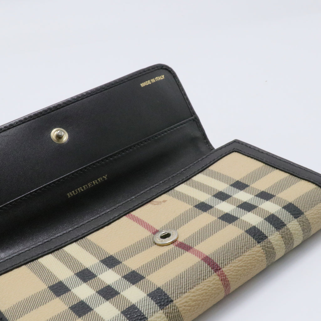 Plaid Print Continental Wallet