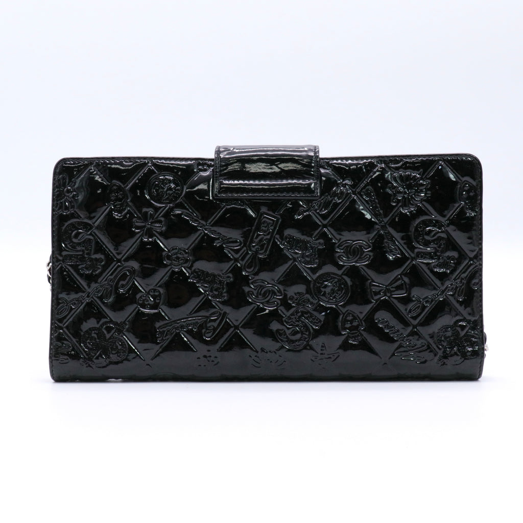 Black Patent Iconic Mini Crossbody Bag Twins