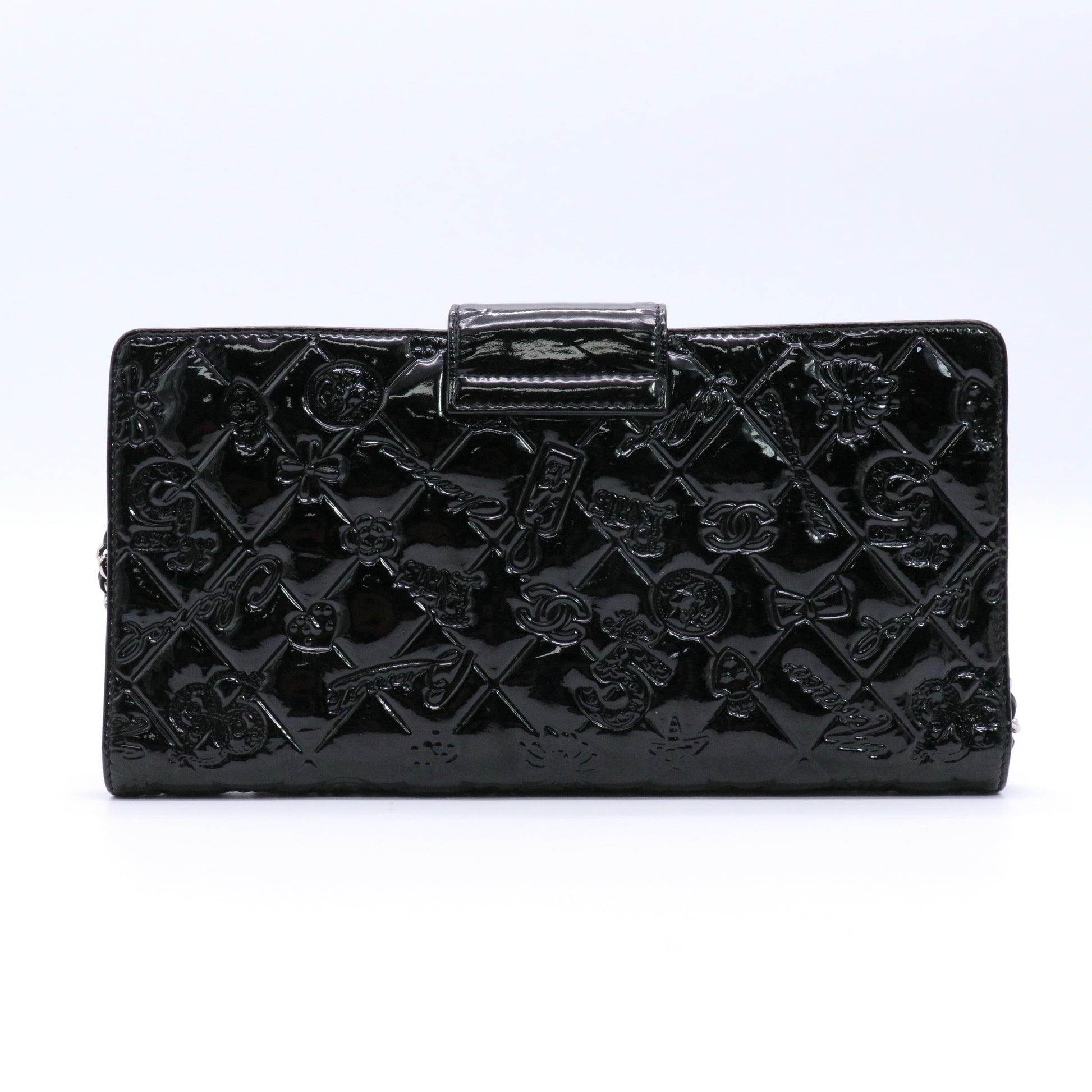 Black Patent Iconic Mini Crossbody Bag Twins