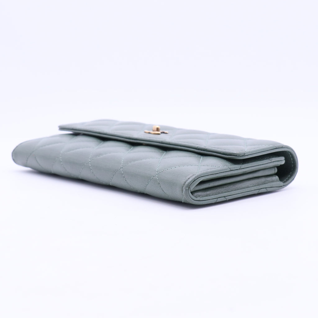 Green  Continental Wallet