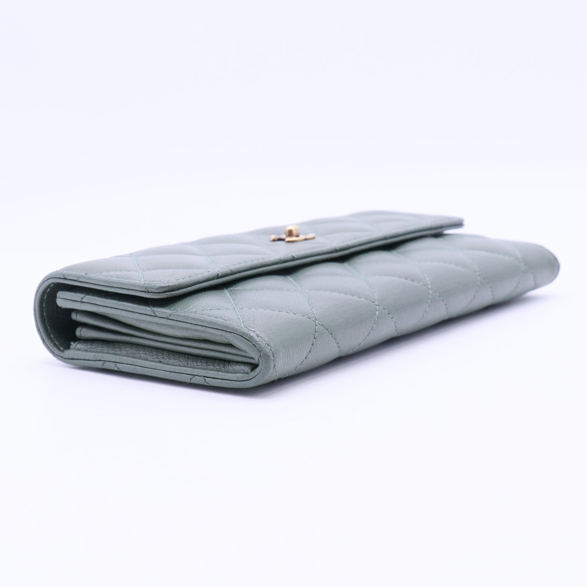 Green  Continental Wallet