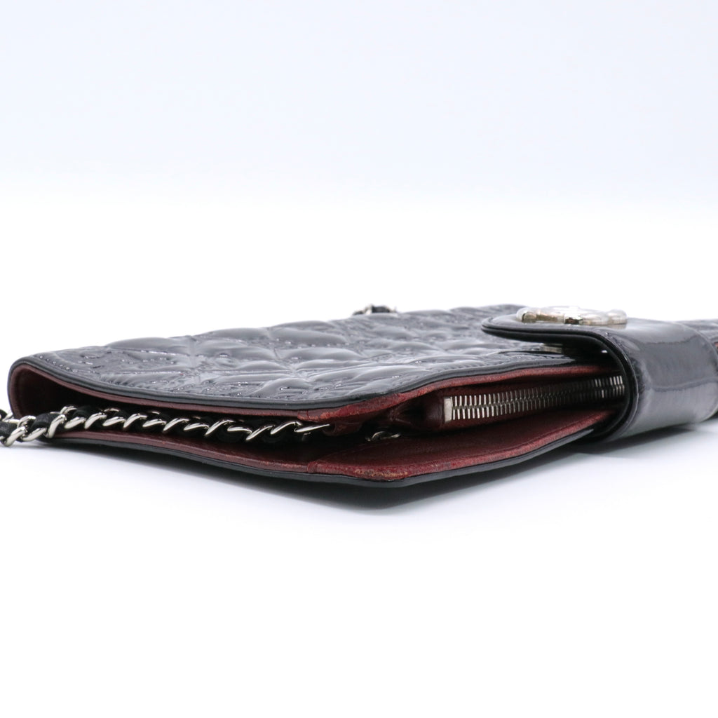 Black Patent Iconic Mini Crossbody Bag Twins