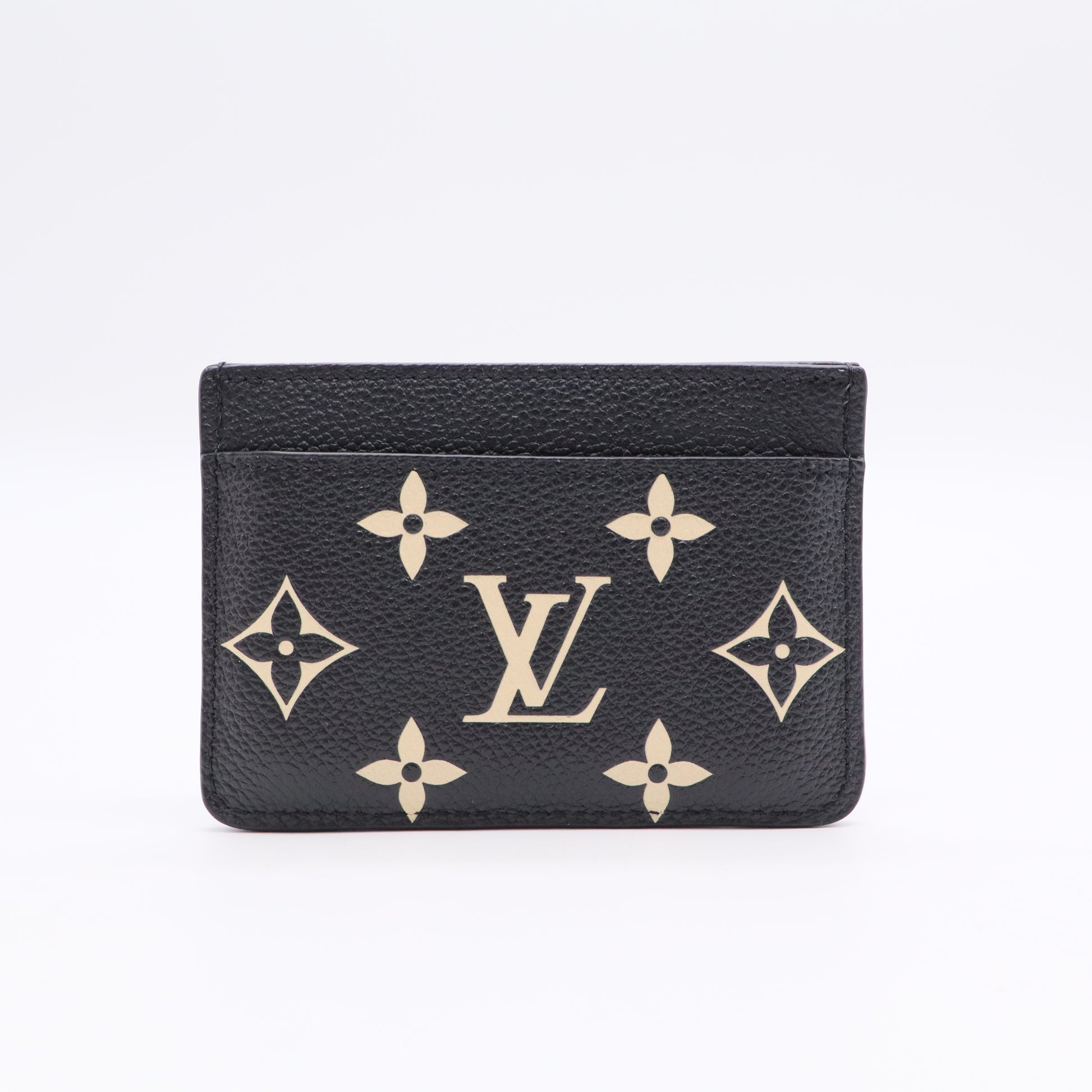Louis Vuitton LV Monogram Mahina Leather Card Case Twins LDJ3153