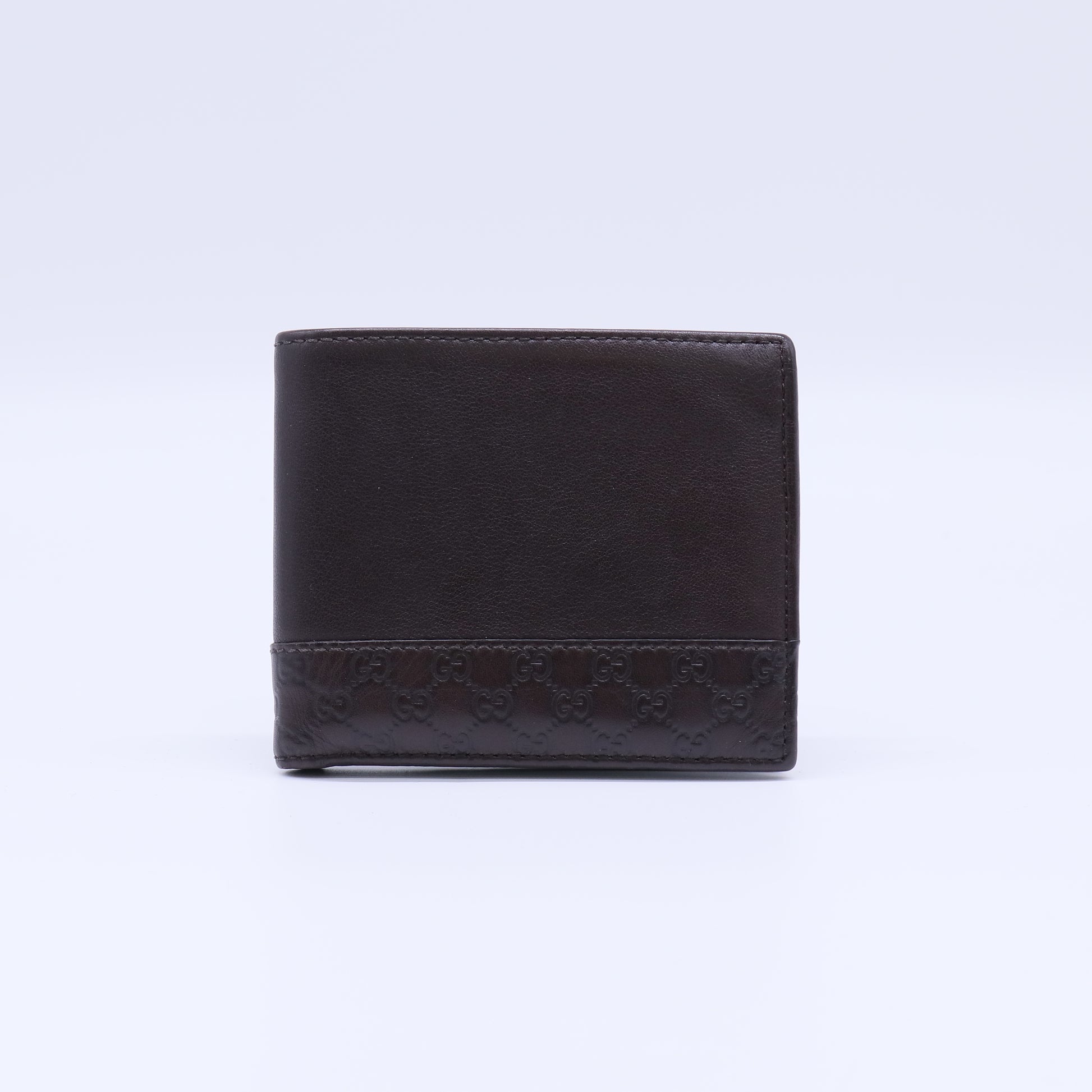 Gucci Guccissima Leather Panel Bifold Wallet W21729