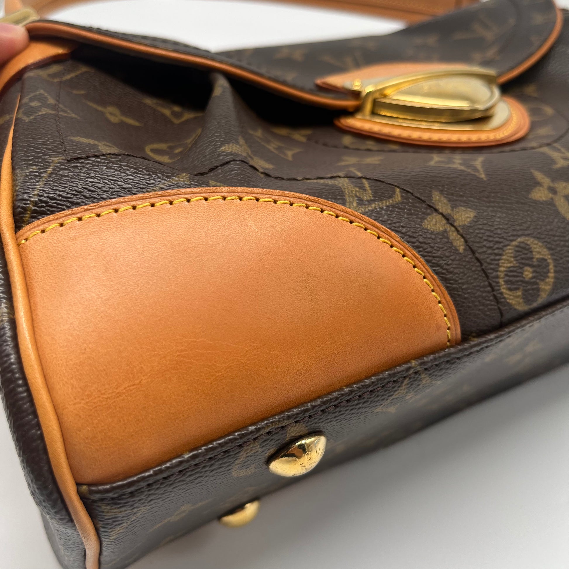 Beverly Handbag Monogram Canvas MM Twins