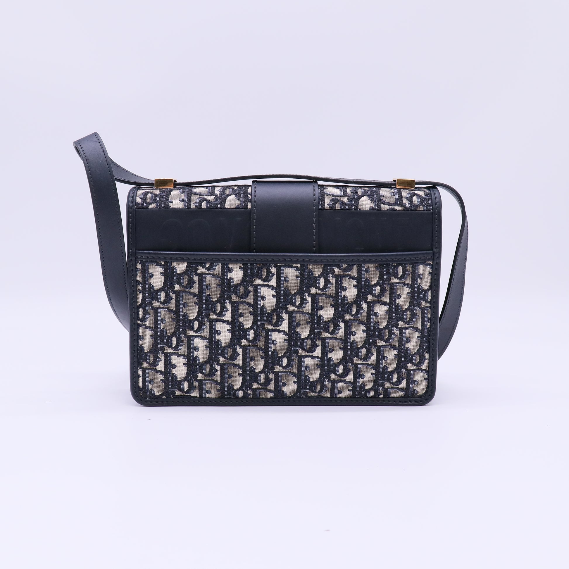 Dior 30 Montaigne Bag Blue Dior Oblique Jacquard twins B22362
