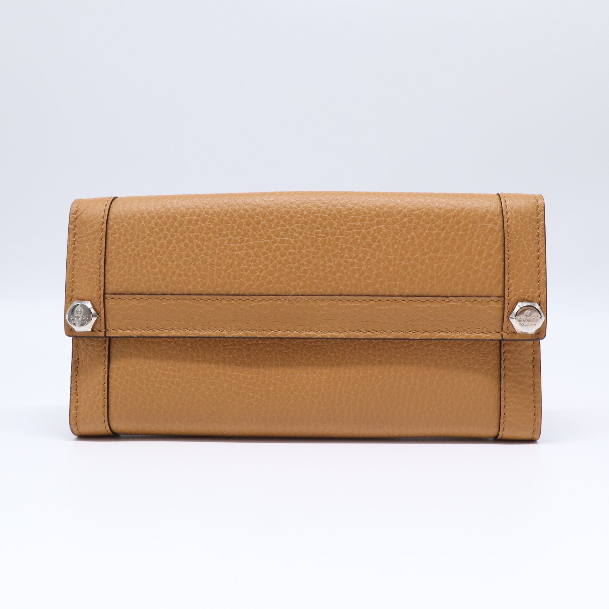 Nailhead Accent Leather Wallet W21662
