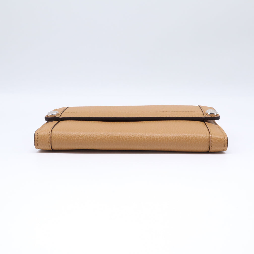 Nailhead Accent Leather Wallet W21662
