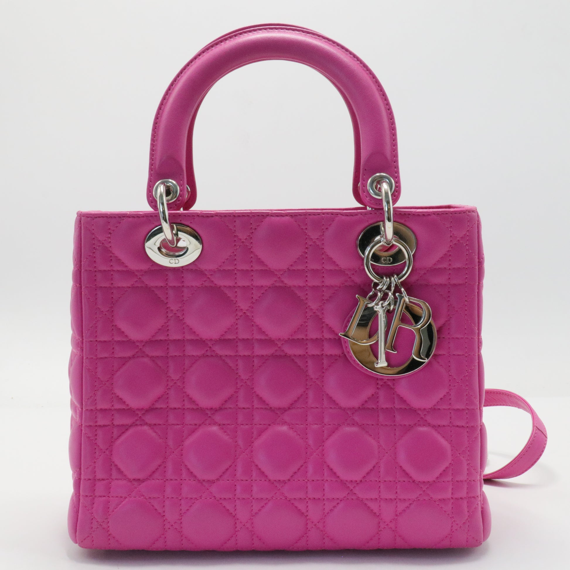Lady Dior Bag Cannage Quilt Lambskin Medium