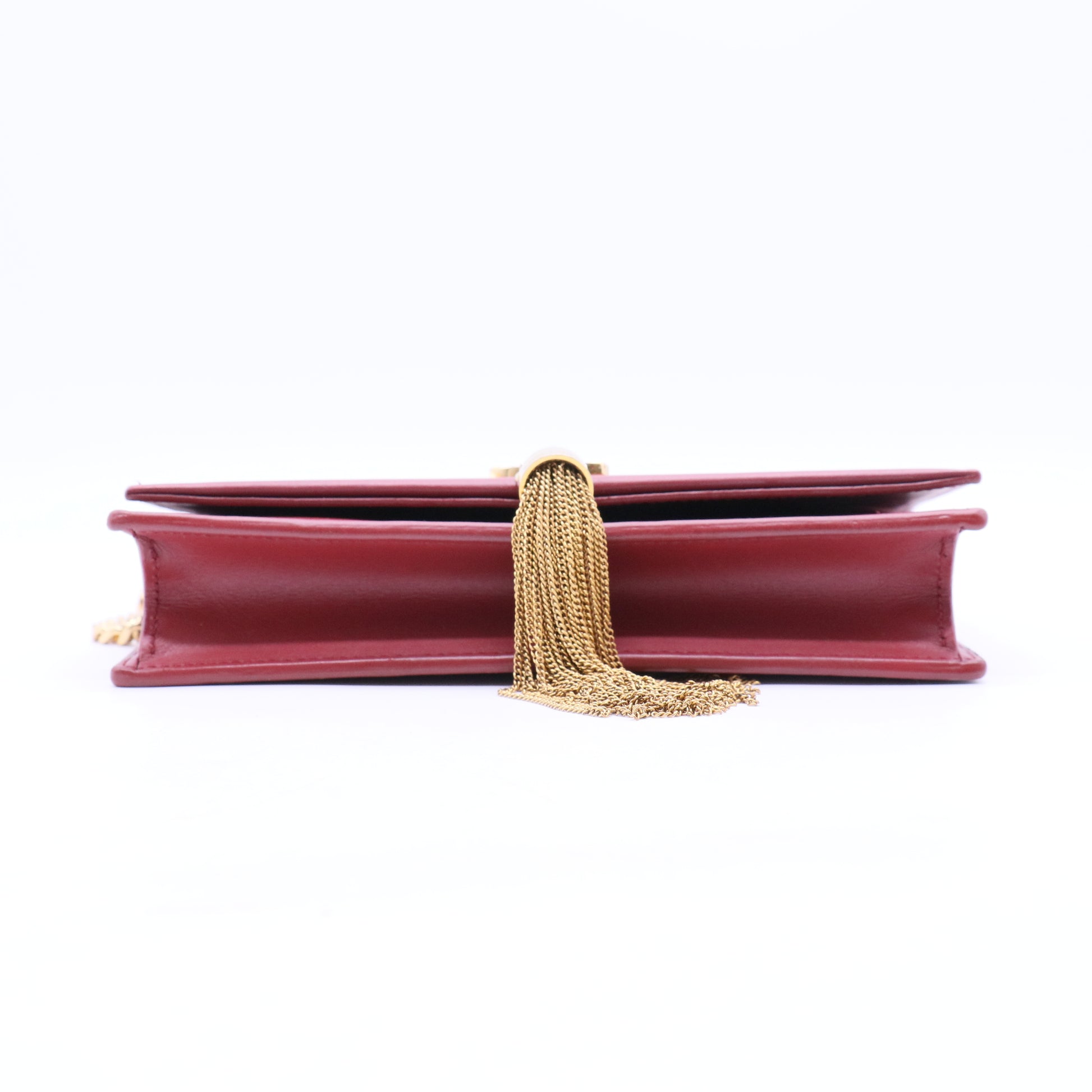 Red Leather Chain Bag
