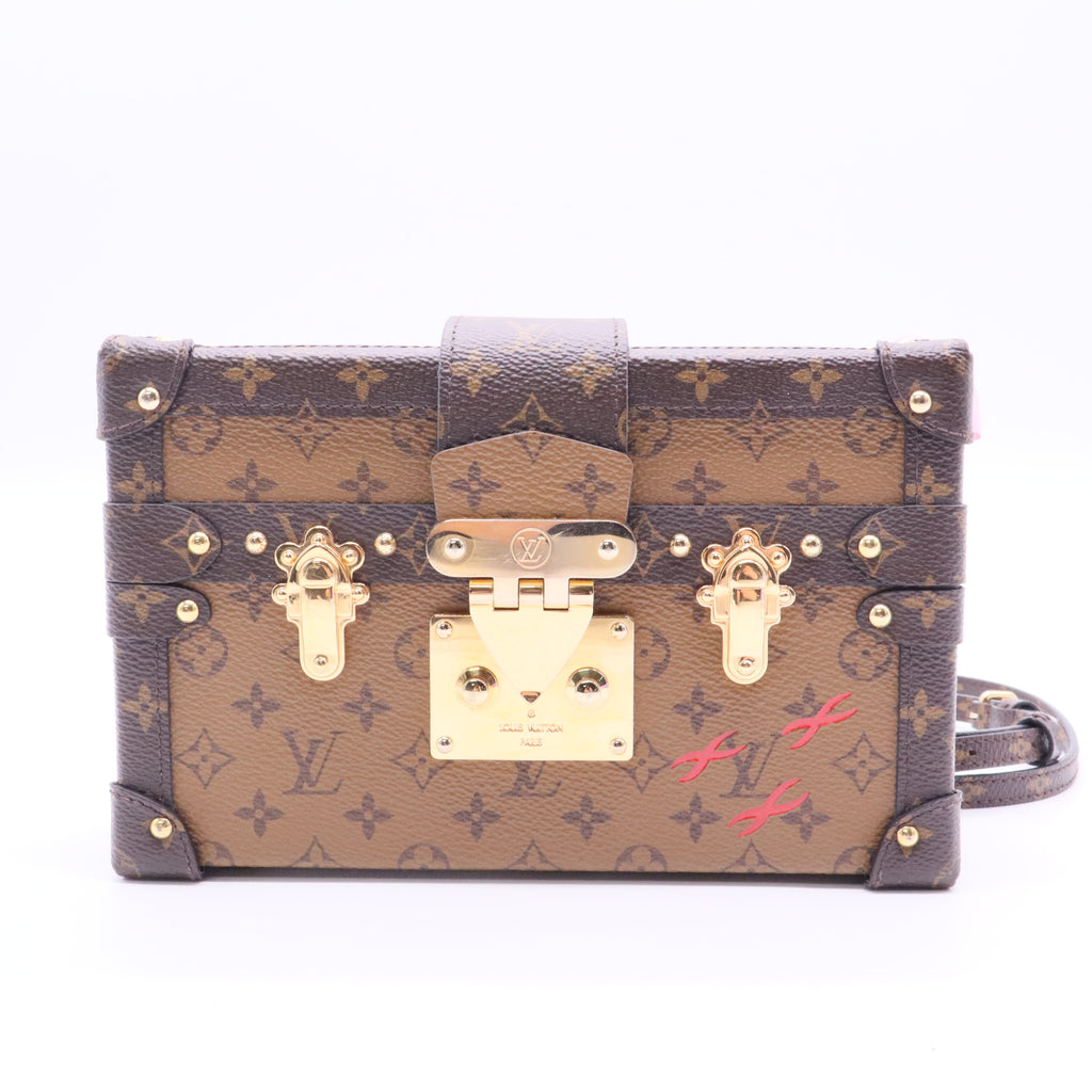 Petite Malle Handbag Reverse Monogram Canvas J2174 Twins