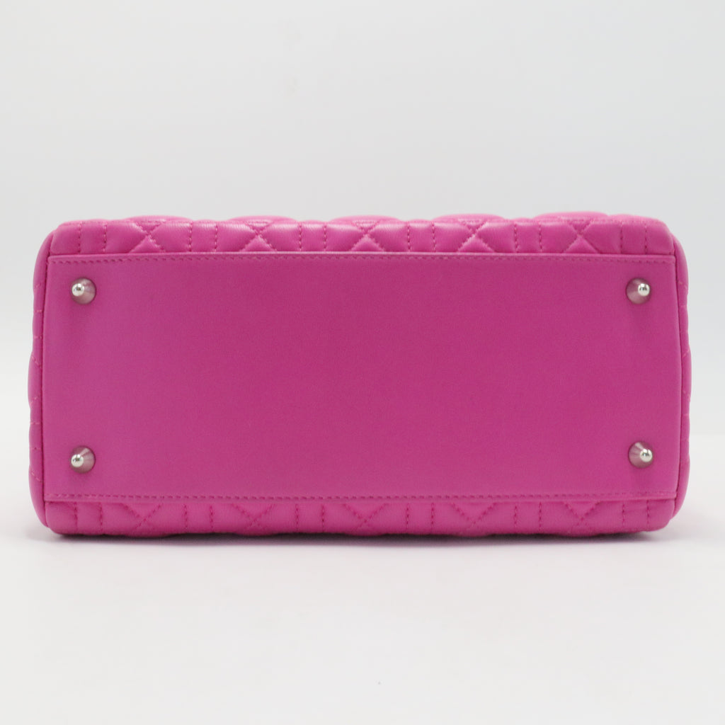 Lady Dior Bag Cannage Quilt Lambskin Medium