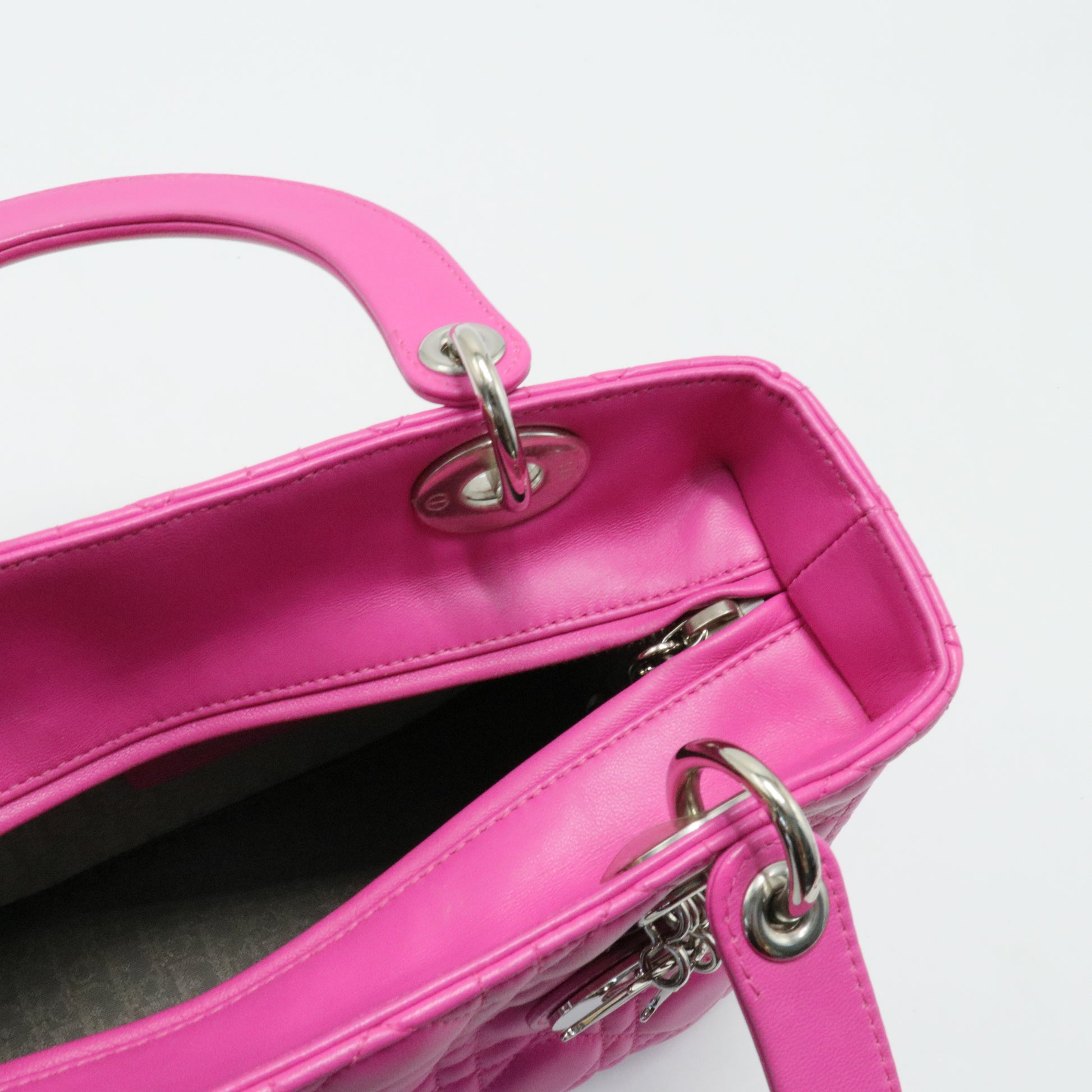 Lady Dior Bag Cannage Quilt Lambskin Medium