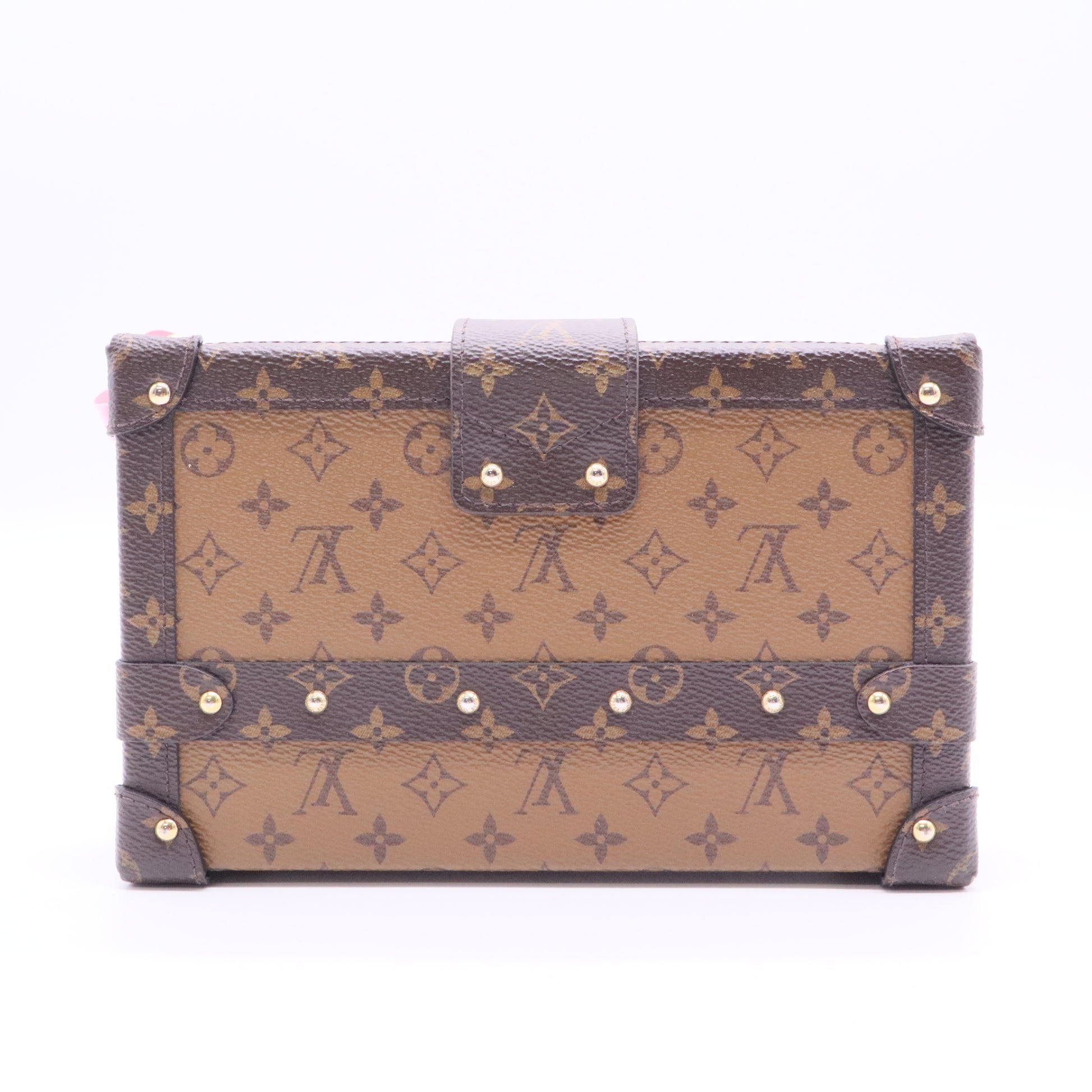 Petite Malle Handbag Reverse Monogram Canvas J2174 Twins