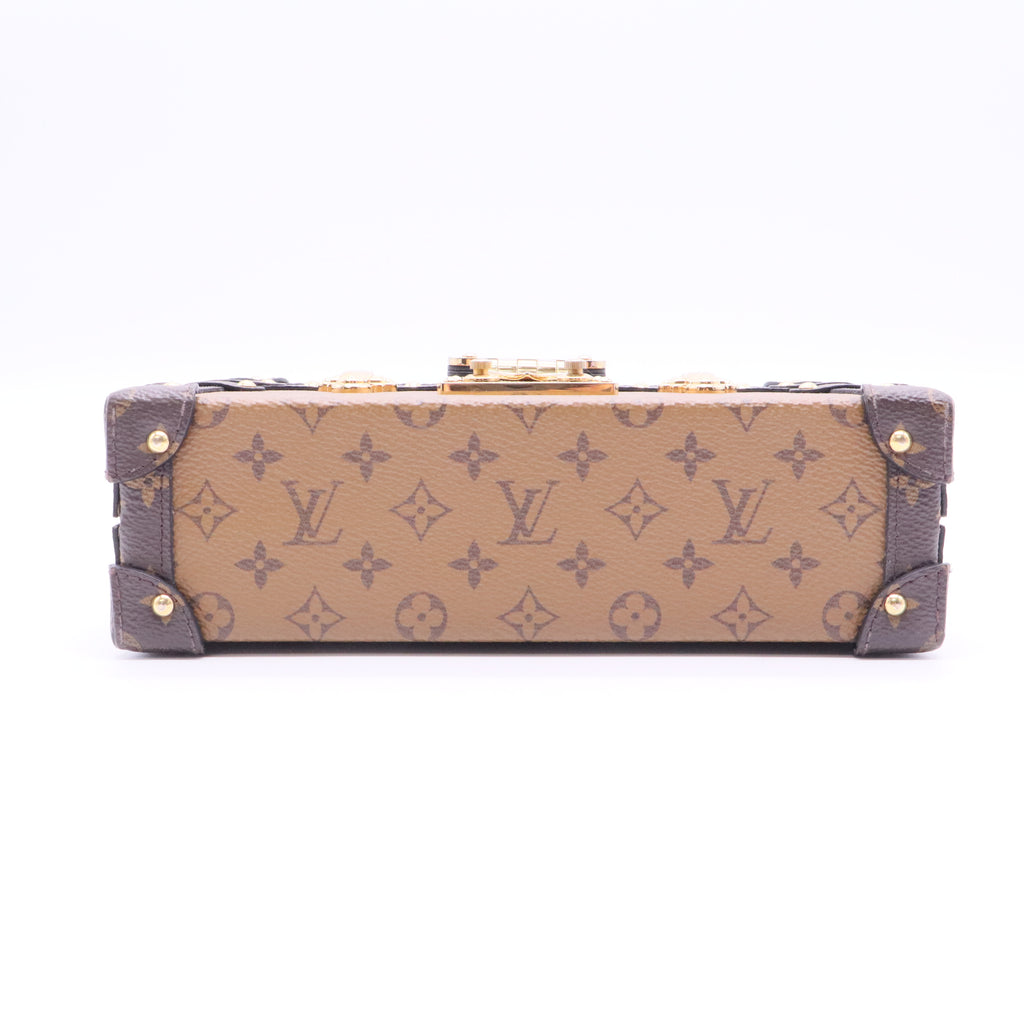 Petite Malle Handbag Reverse Monogram Canvas J2174 Twins