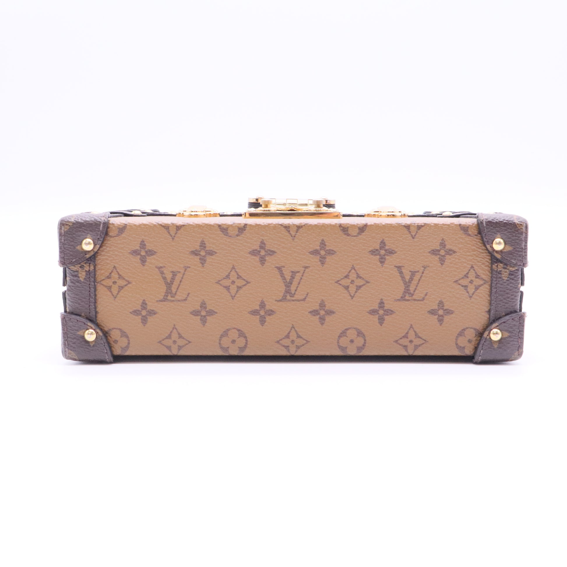 Petite Malle Handbag Reverse Monogram Canvas J2174 Twins