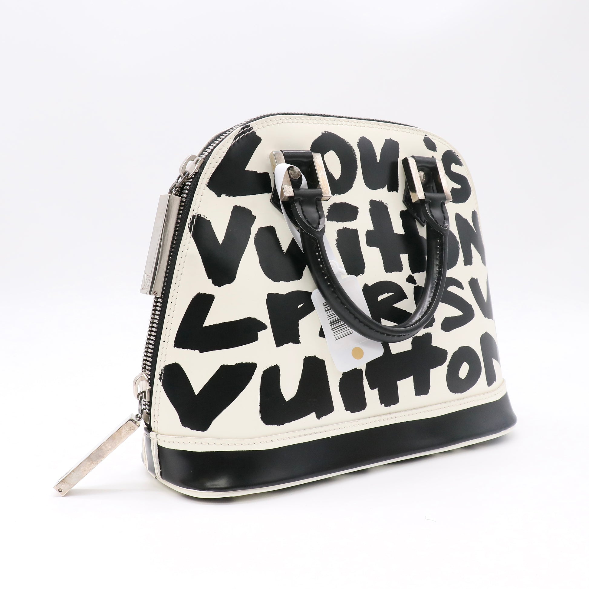 Alma Handbag Limited Edition Graffiti Leather MM Twins B23361