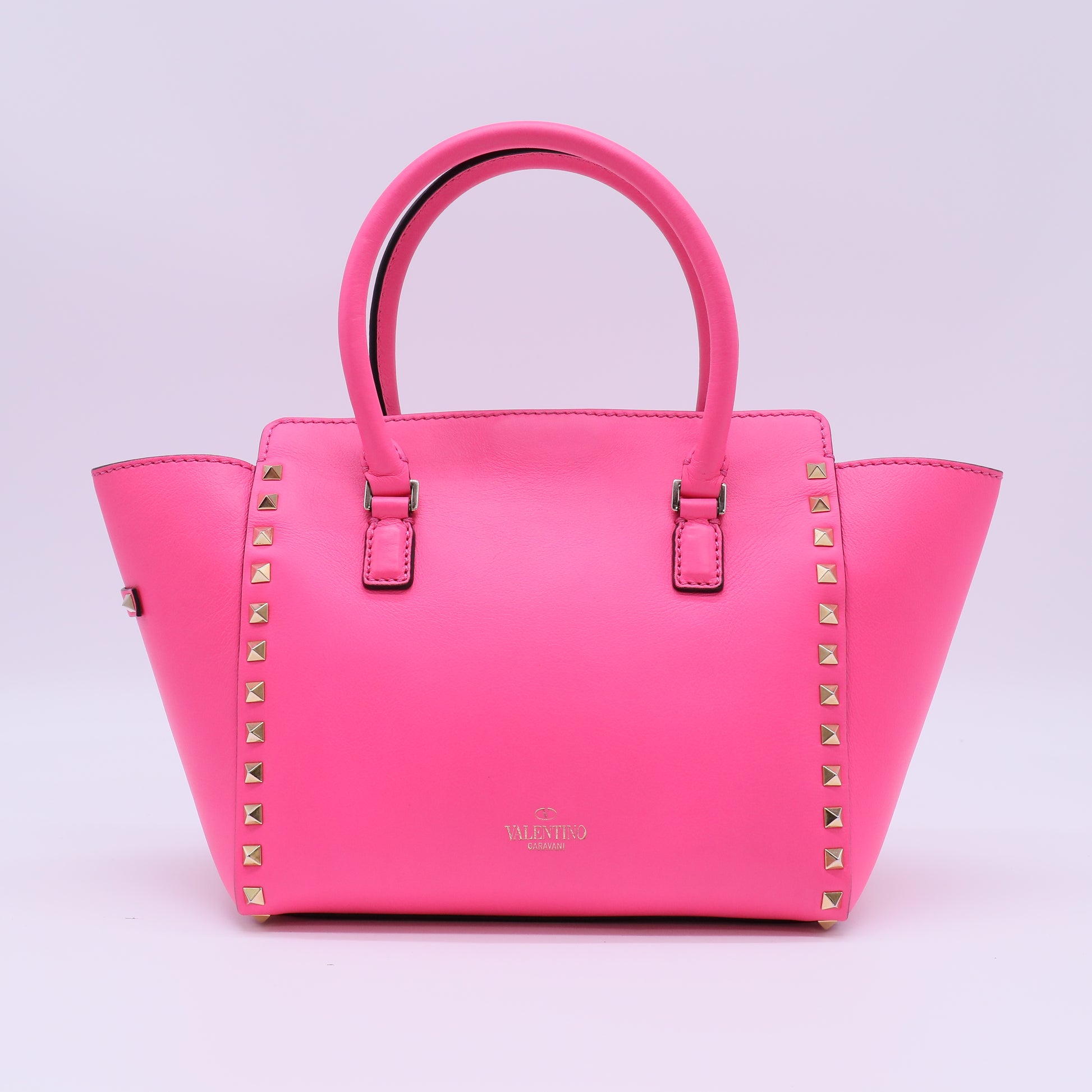Valentino Garavani Rockstud Small Double Handle Tote Bag twins B21997
