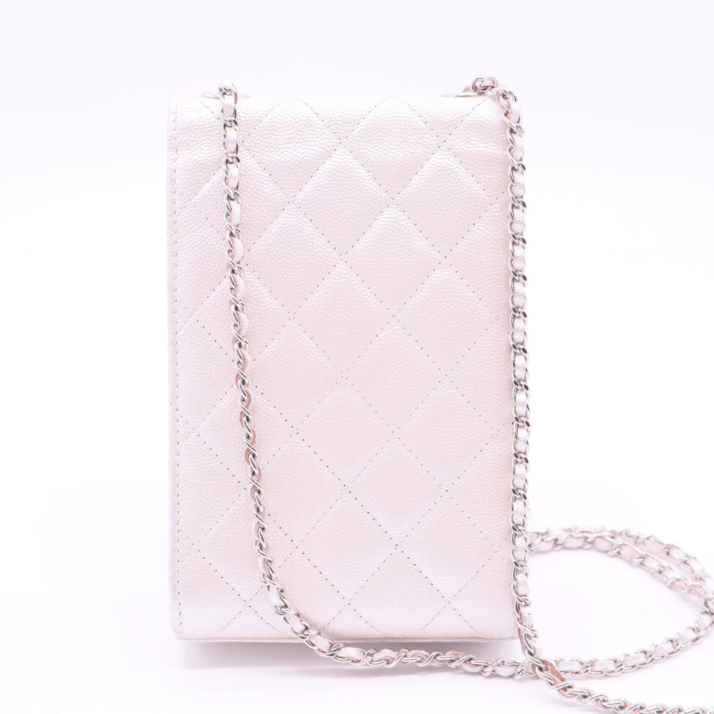 Caviar Quilted Golden Class Phone Holder