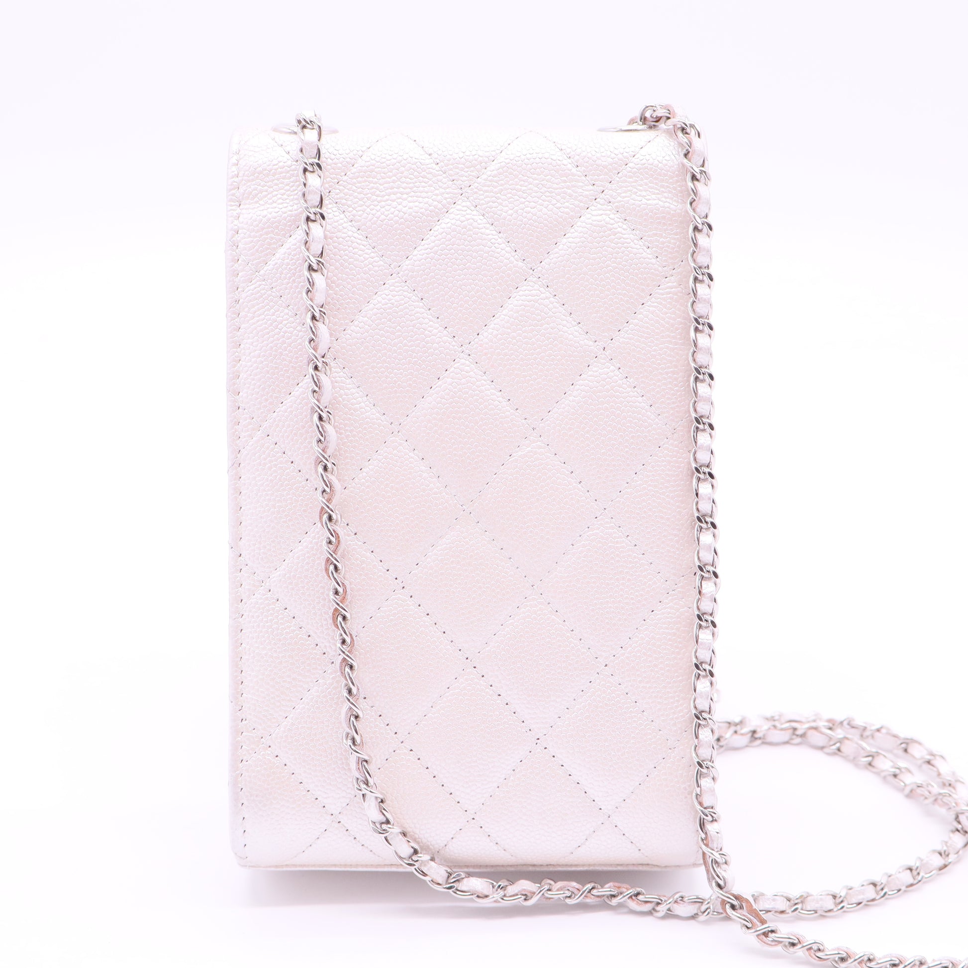 Caviar Quilted Golden Class Phone Holder