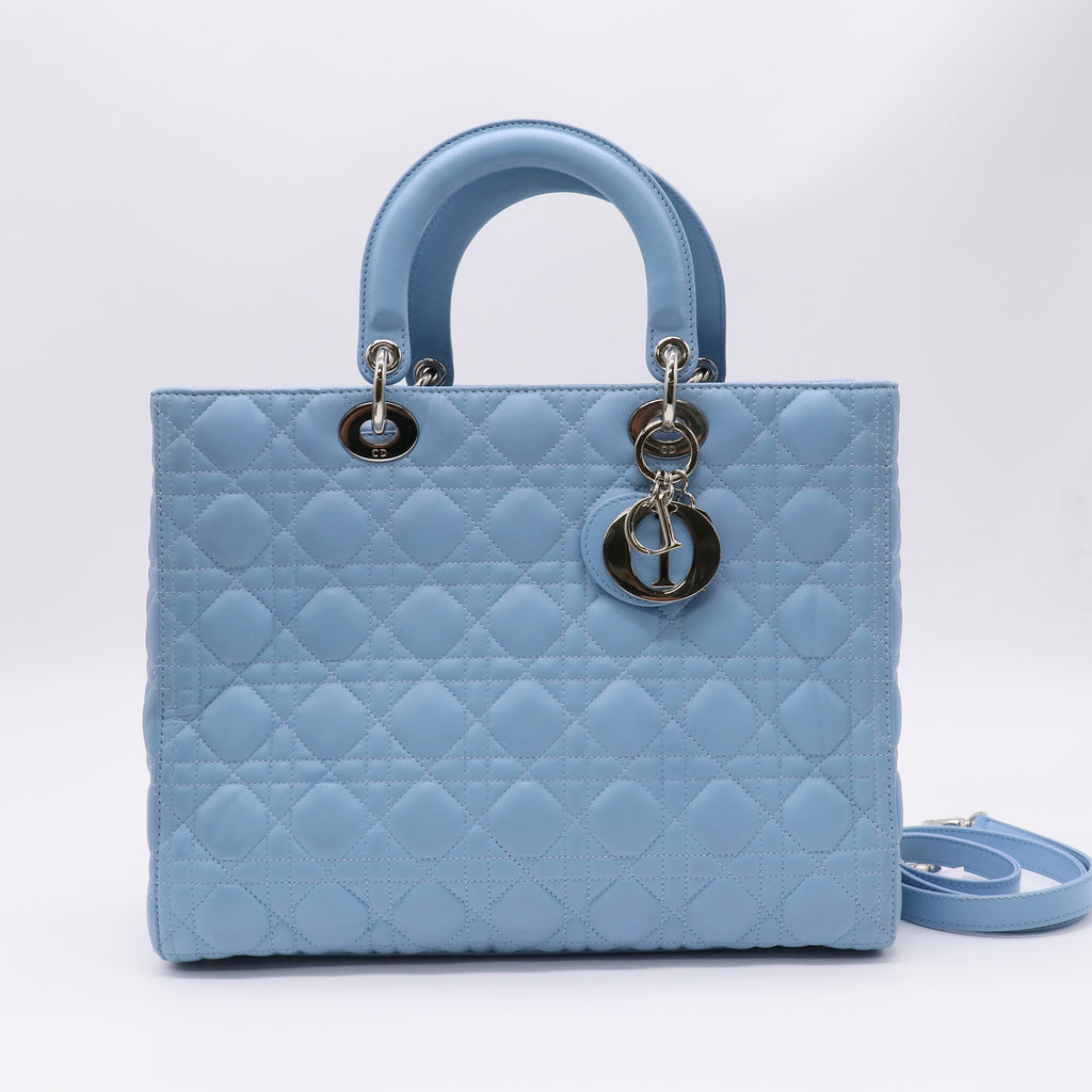 Lady Dior Bag Cannage Quilt Lambskin Large Twins B23525