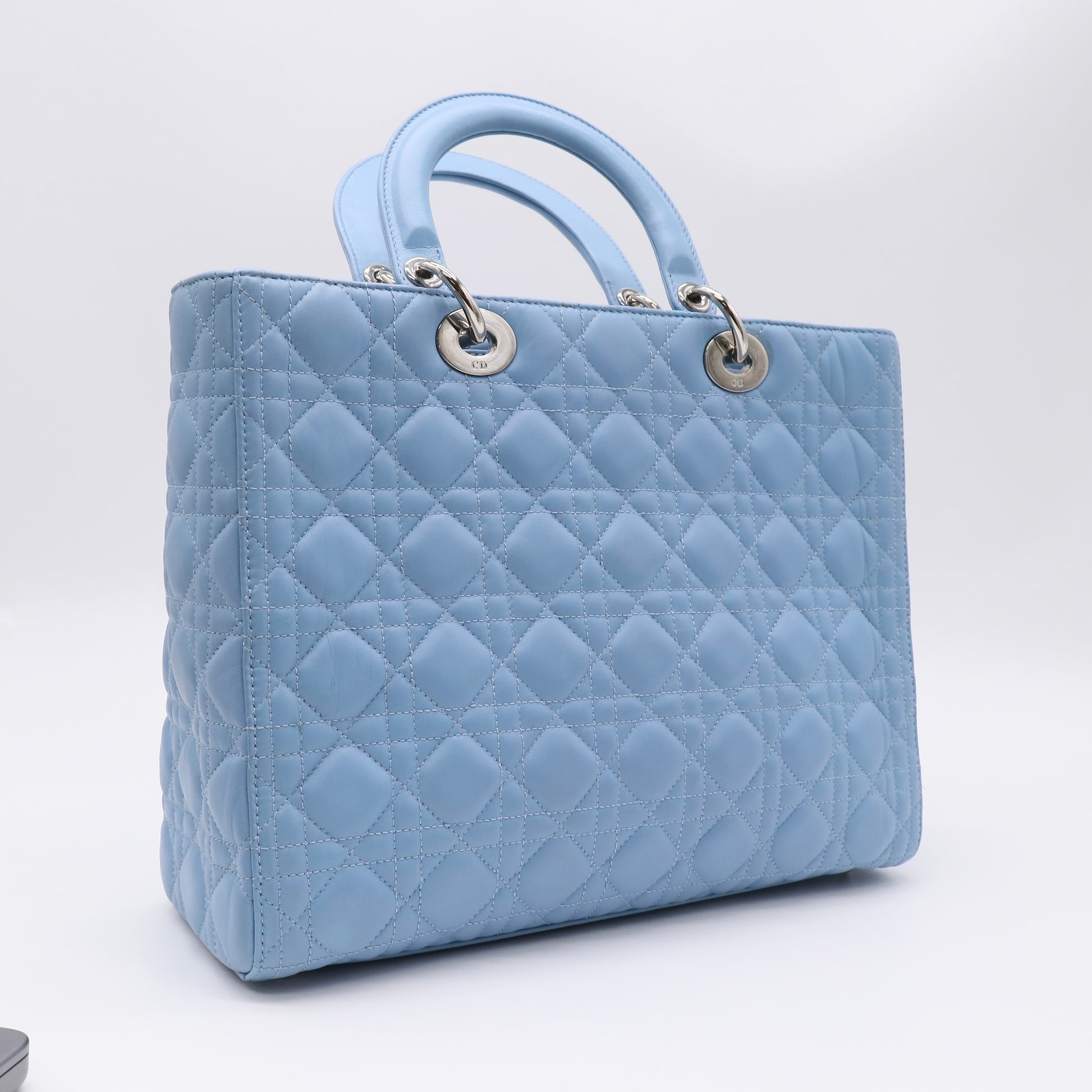 Lady Dior Bag Cannage Quilt Lambskin Large Twins B23525