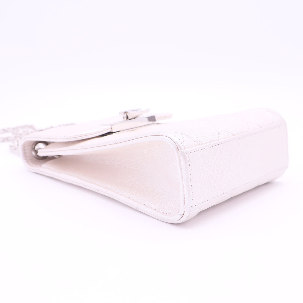 Caviar Quilted Golden Class Phone Holder