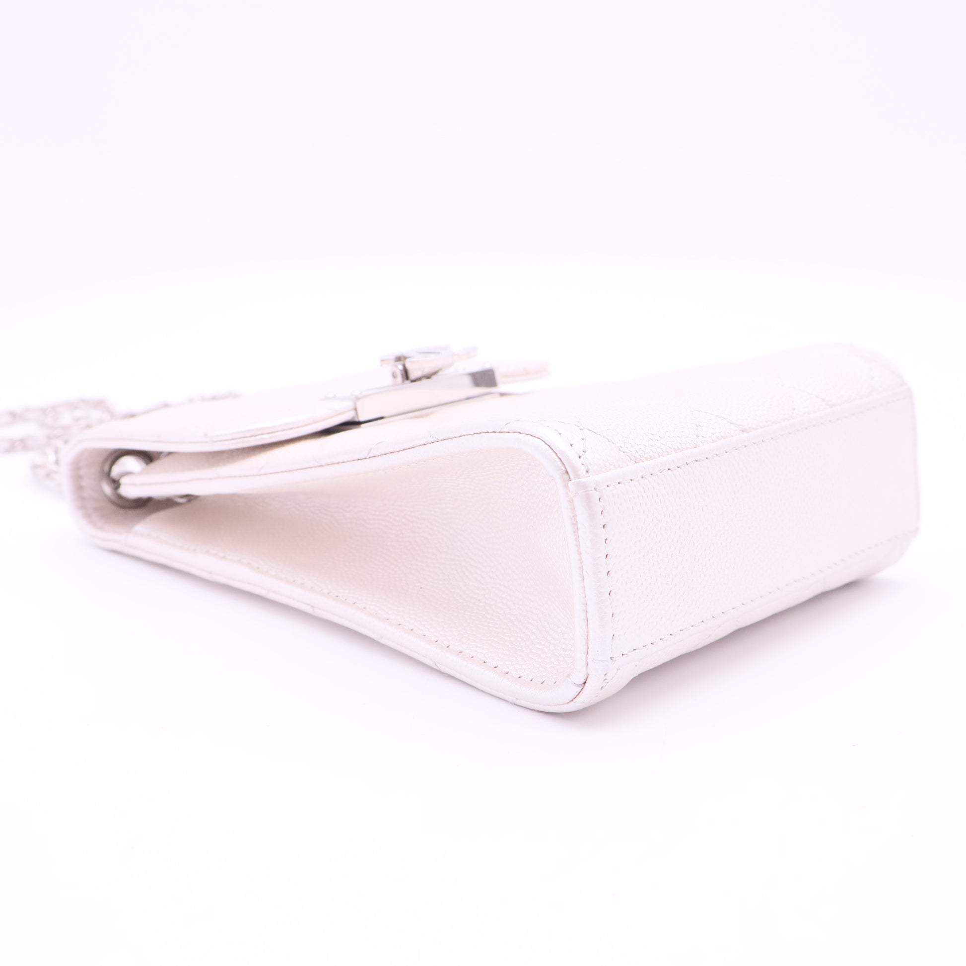 Caviar Quilted Golden Class Phone Holder