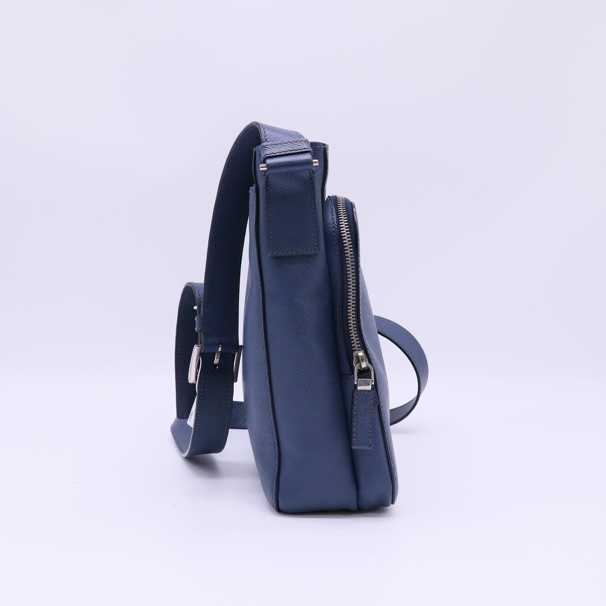 Front Pocket Messenger Bag Saffiano Leather Medium Twins B22432