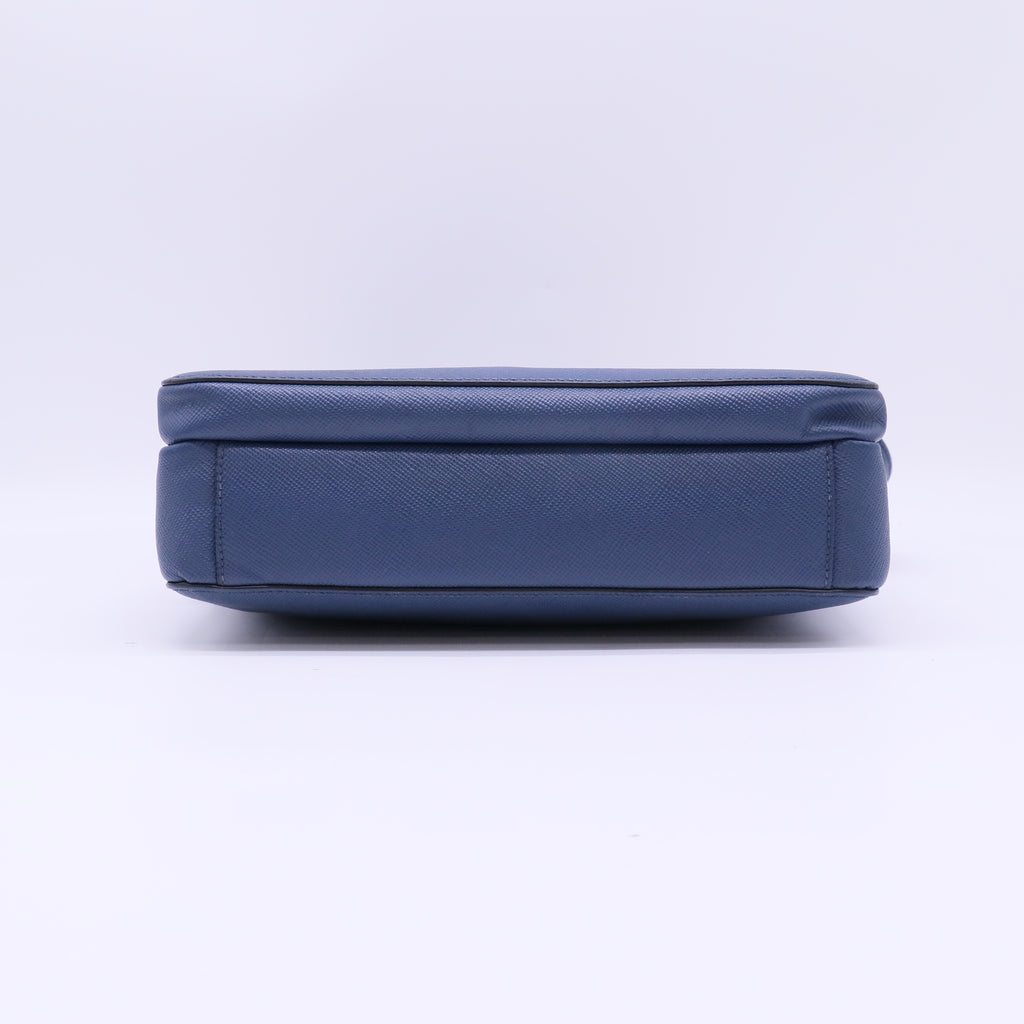 Front Pocket Messenger Bag Saffiano Leather Medium Twins B22432