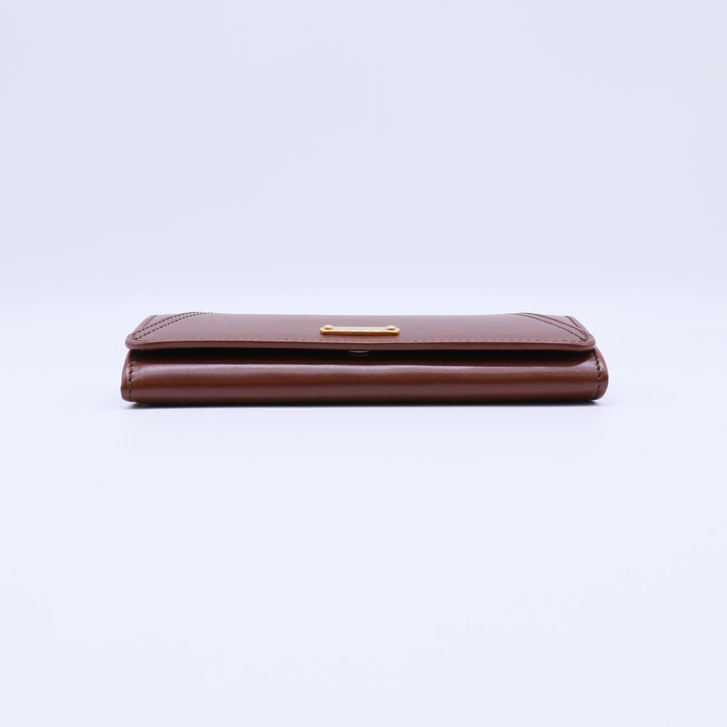Burberry Logo Wallet Printed Leather twins W21699